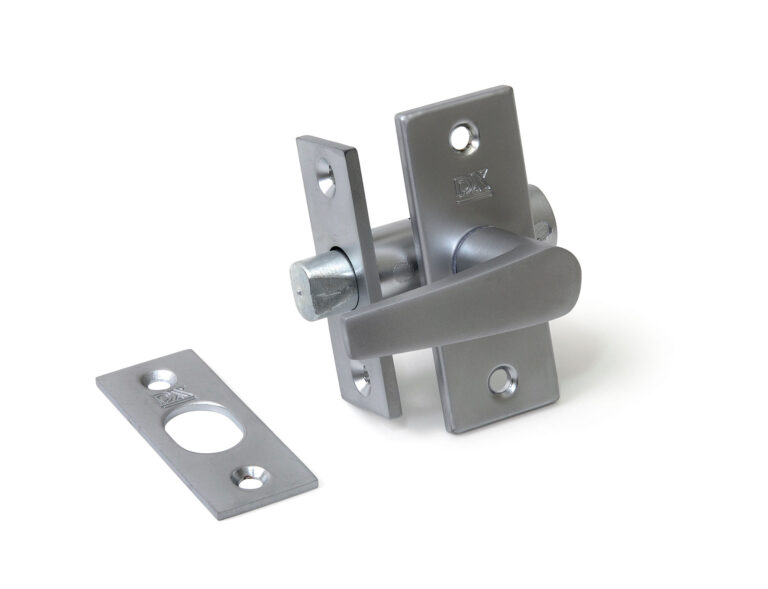 Dulimex | Insteekgrendel met sluitplaat lengte 45 mm | Zilvergrijs