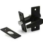 Dulimex | Insteekgrendel met sluitplaat lengte 55 mm | Zwart