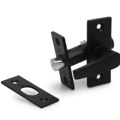 Dulimex | Insteekgrendel met sluitplaat lengte 55 mm | Zwart