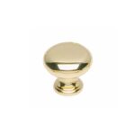 Intersteel | Meubelknop | Paddenstoel | 30mm | Messing Gelakt