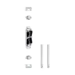 Intersteel | Kruk-espagnolet | Kruiskruk met stangenset 2x1250mm | Verchroomd