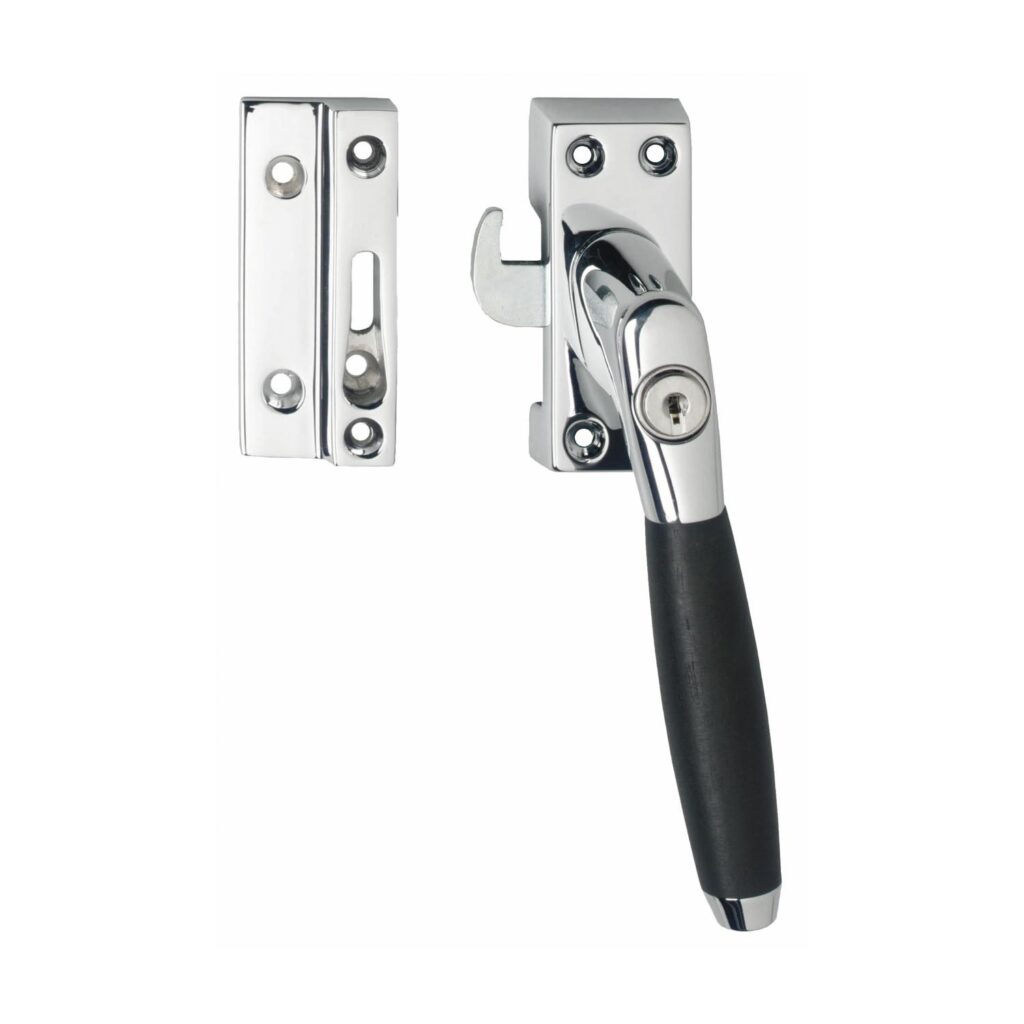 Intersteel | Raamsluiting Ton 400 | SKG* | Afsluitbaar | Rechts | Chroom/Ebbenhout*