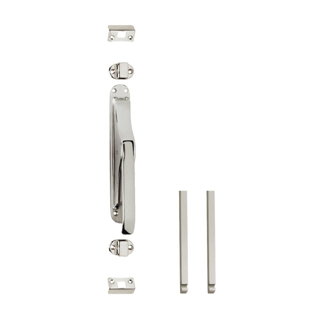 Intersteel | Pomp-espagnolet met stangenset 2x1250mm | Vernikkeld