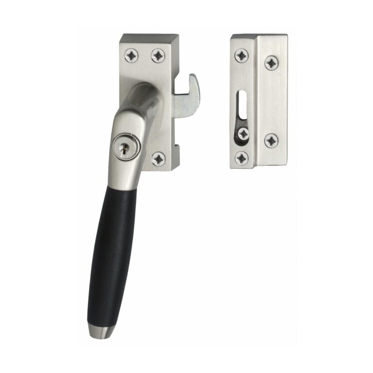 Intersteel | Raamsluiting Ton 400 | Afsluitbaar | SKG | Links | Nikkel Mat/Ebbenhout*