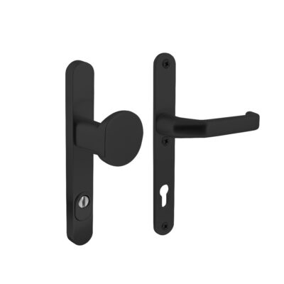 Intersteel | Veiligheidsbeslag smal SKG3 greep/kruk met kerntrekbeveiliging | PC92mm | Zwart