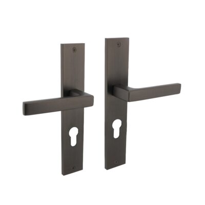 Intersteel Deurkruk Hera op schild 245×45 mm profielcilindergat 72 mm antracietgrijs