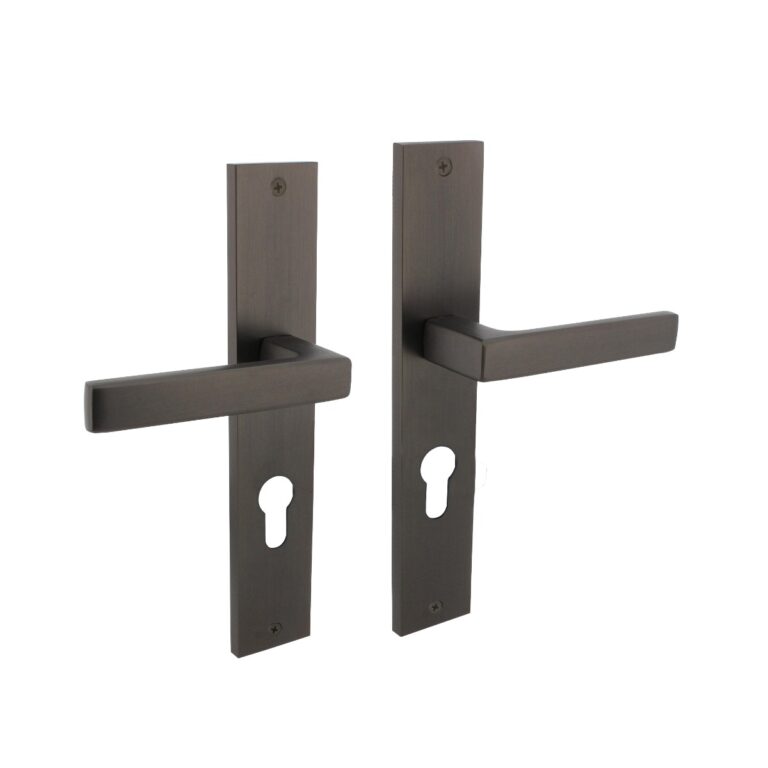 Intersteel Deurkruk Hera op schild 245×45 mm profielcilindergat 72 mm antracietgrijs