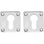 Intersteel | Rozet met PC42x42x2mm | Vierkant | RVS Geborsteld