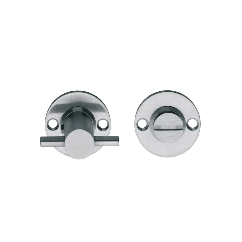 Intersteel | Rozet met toilet-/badkamersluiting 42x2mm | RVS Geborsteld