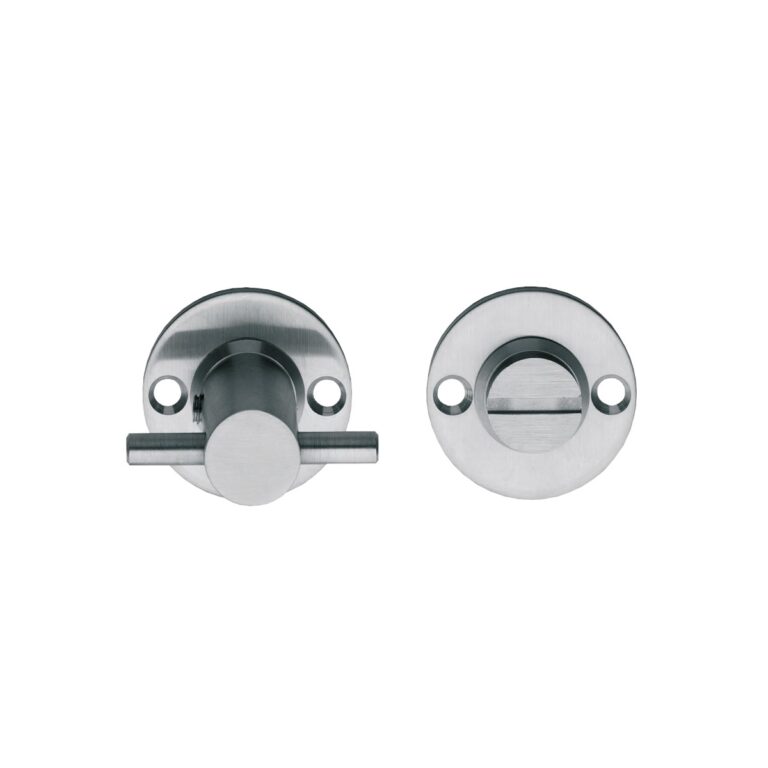 Intersteel | Rozet met toilet-/badkamersluiting 42x2mm | RVS Geborsteld