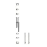 Intersteel | Kruk-espagnolet | Rechts Hoek 90° met stangenset 2x1245mm | RVS Geborsteld