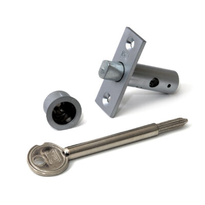 Dulimex | Insteekgrendel met stersleutel sluitpot lengte 45 mm | Zilvergrijs