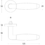 deurkruk 0035.064002 lijntekening