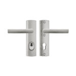 AXA | Veiligheidsbeslag Curve Plus | Korte kruk Blok | PC72 | Anti-kerntrek Inox