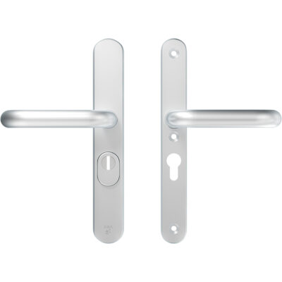 AXA | Veiligheidsbeslag Oval Plus | Smal kruk U | PC55 | SKG3 | Anti-kerntrek | Aluminium naturel