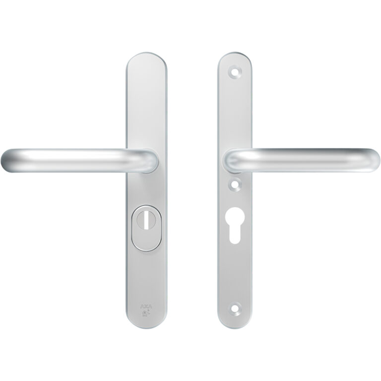 AXA | Veiligheidsbeslag Oval Plus | Smal kruk U | PC55 | SKG3 | Anti-kerntrek | Aluminium naturel