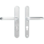 AXA | Veiligheidsbeslag Oval Plus | Smal kruk U | PC72 | SKG3 | Anti-kerntrek | Aluminium naturel