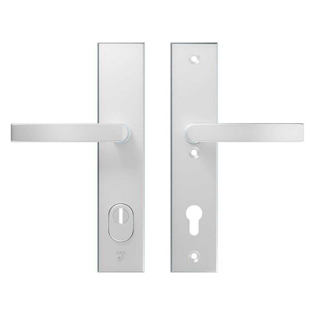 AXA | Veiligheidsbeslag Edge Plus | Kruk Blok | PC92 | Anti-kerntrek | Aluminium naturel