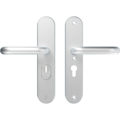 AXA | Veiligheidsbeslag Oval Plus | Kruk U | PC55 | Anti-kerntrek | Aluminium naturel