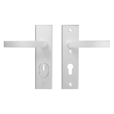 AXA | Veiligheidsbeslag Edge Plus | Kort kruk Blok | PC72 | Anti-kerntrek | Aluminium naturel