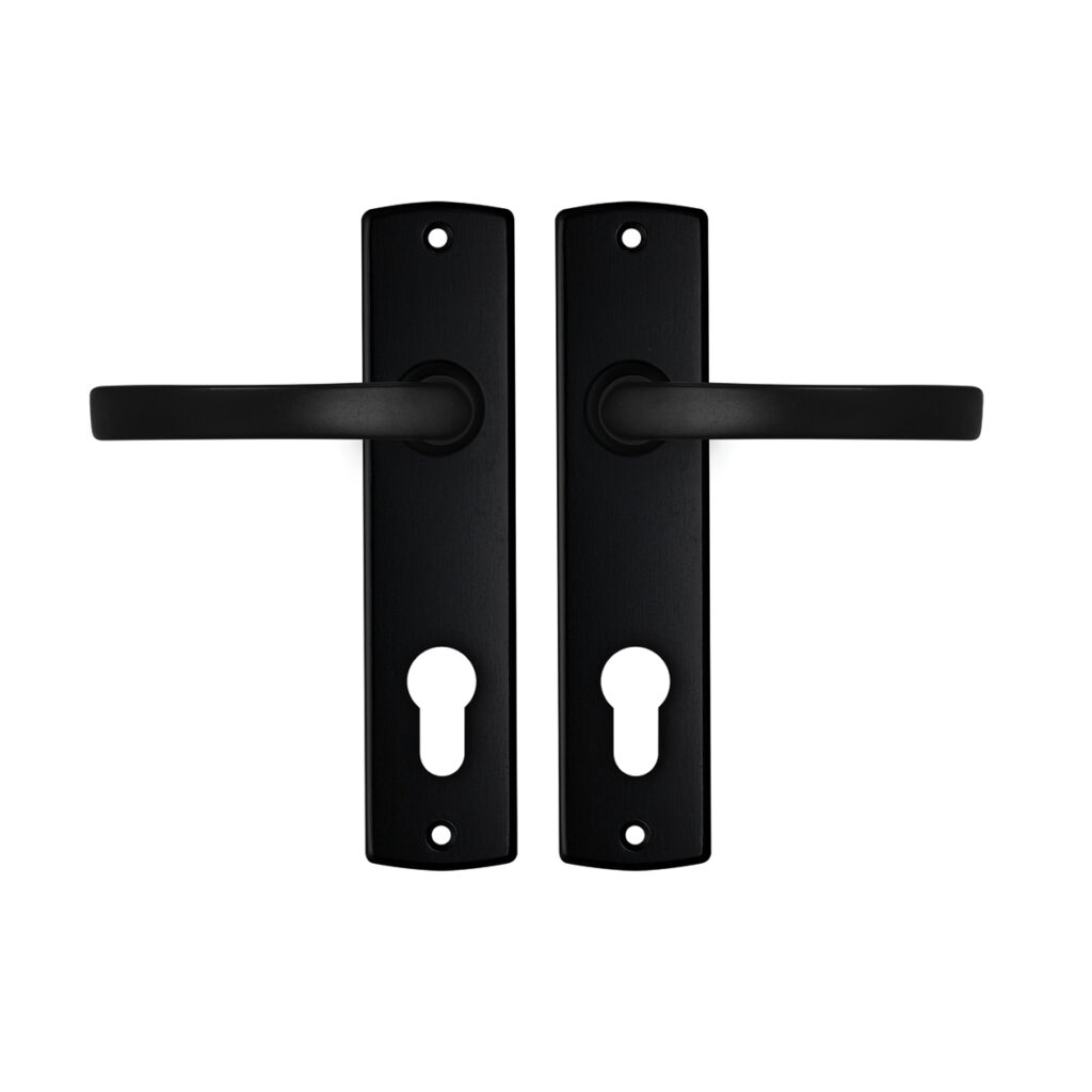 AXA | Binnendeurbeslag | Curve kruk | Blok | PC72 | Zwart