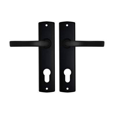 AXA | Binnendeurbeslag | Curve kruk | Blok | PC72 | Zwart