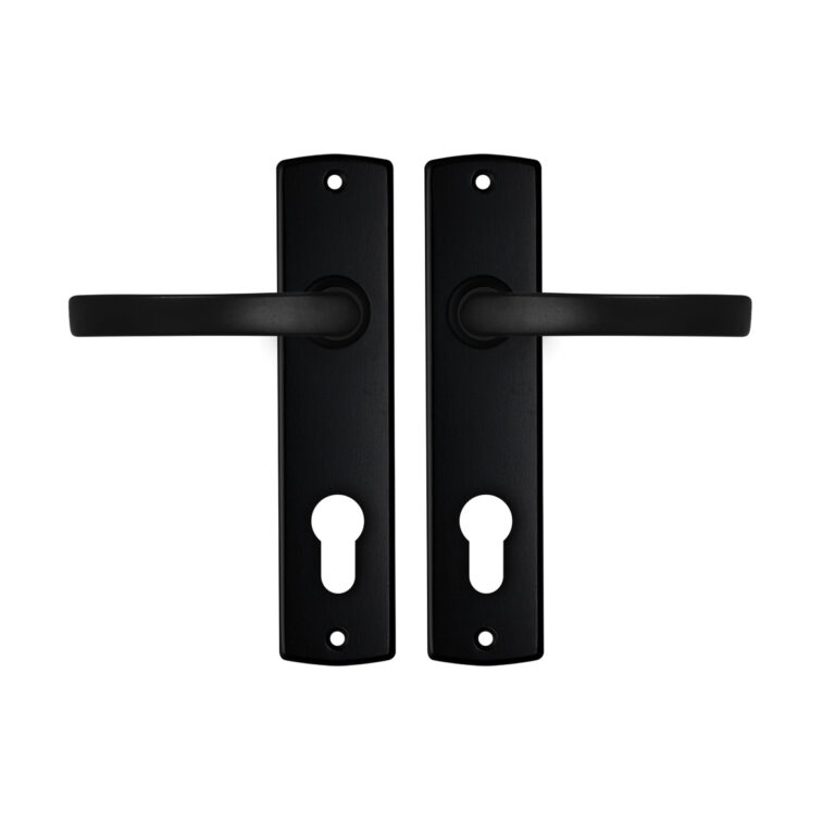 AXA | Binnendeurbeslag | Curve kruk | Blok | PC72 | Zwart