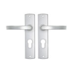 AXA | Binnendeurbeslag | Curve kruk | Blok | PC55 | Aluminium