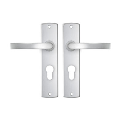 AXA | Binnendeurbeslag | Curve kruk | Blok | PC55 | Aluminium