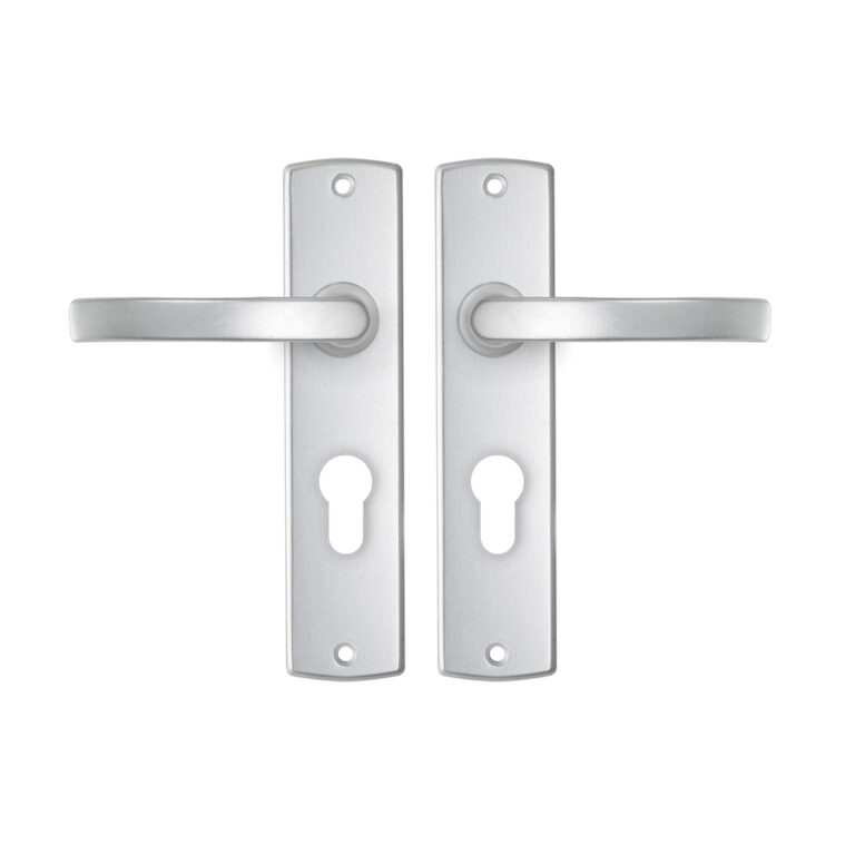 AXA | Binnendeurbeslag | Curve kruk | Blok | PC55 | Aluminium