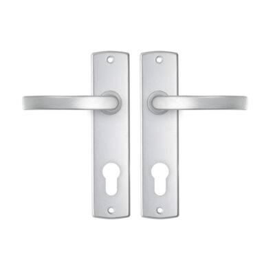 AXA | Binnendeurbeslag | Curve Kruk | Blok | PC72 | Aluminium