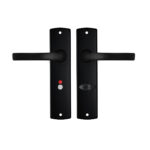 AXA | Binnendeurbeslag | Curve Kruk | Blok | Toilet | 63-8 | Zwart