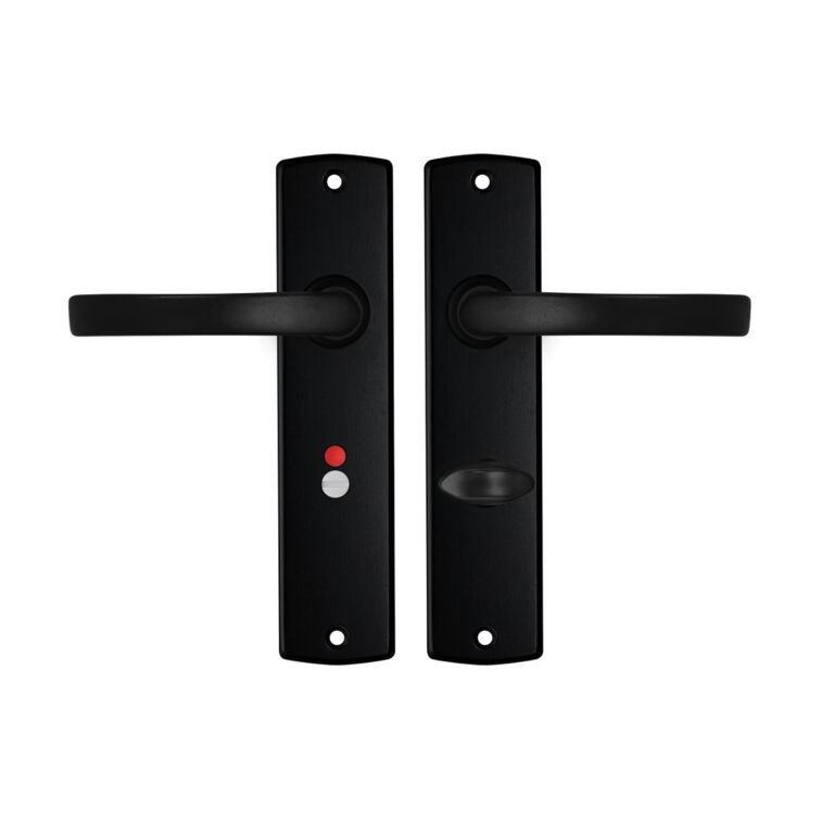 AXA | Binnendeurbeslag | Curve Kruk | Blok | Toilet | 63-8 | Zwart