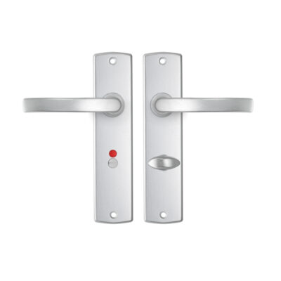 AXA | Binnendeurbeslag | Curve Kruk | Blok | Toilet | 63-8 | Aluminium