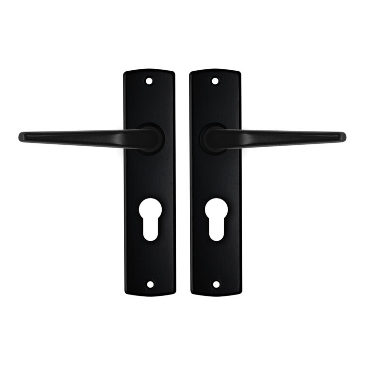 AXA | Binnendeurbeslag | Curve Kruk | Duim | PC55 | Zwart