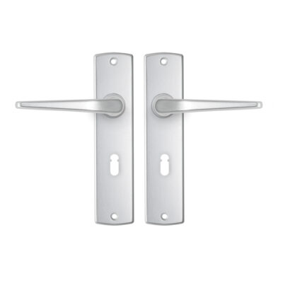 AXA | Binnendeurbeslag | Curve kruk | Duim | SL55 | Aluminium