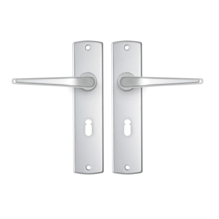 AXA | Binnendeurbeslag | Curve kruk | Duim | SL55 | Aluminium