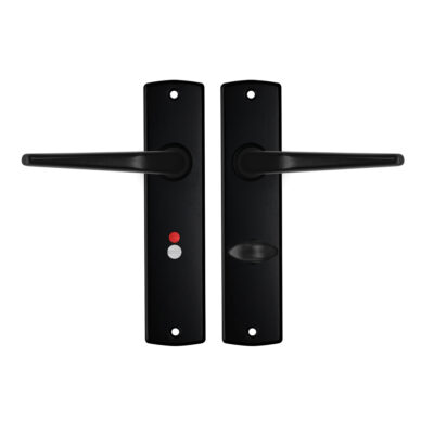 AXA | Binnendeurbeslag | Curve Kruk | Duim | Toilet | 63-8 | Zwart