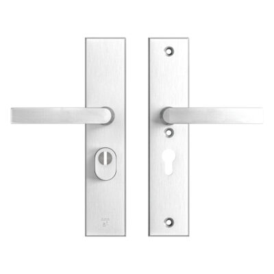 AXA | Veiligheidsbeslag Edge Plus | Kruk Blok | PC55 | Anti-kerntrek | Aluminium naturel