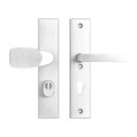 AXA | Veiligheidsbeslag Edge Plus | Kruk Wing+Blok | PC72 | Anti-kerntrek | Aluminium naturel