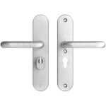 AXA | Veiligheidsbeslag Oval Plus | Kruk U | PC55 | SKG3 | Anti-kerntrek | Aluminium naturel