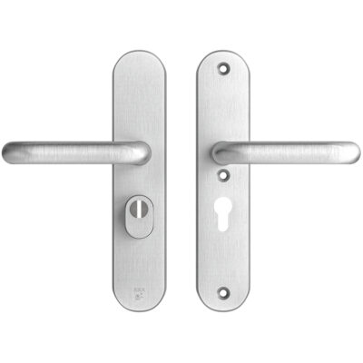 AXA | Veiligheidsbeslag Oval Plus | Kruk U | PC55 | SKG3 | Anti-kerntrek | Aluminium naturel