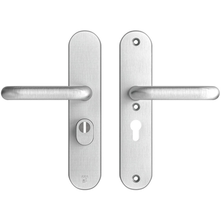 AXA | Veiligheidsbeslag Oval Plus | Kruk U | PC55 | SKG3 | Anti-kerntrek | Aluminium naturel