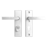 AXA | Veiligheidsbeslag Edge Plus | Kort kruk Blok | PC72 | Anti-kerntrek | Aluminium naturel