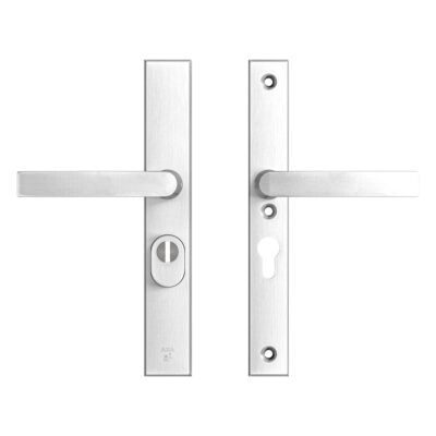 AXA | Veiligheidsbeslag Edge Plus | Smal kruk Blok | PC55 | SKG3 | Anti-kerntrek | Aluminium naturel