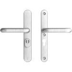 AXA | Veiligheidsbeslag Oval Plus | Smal kruk U | PC55 | Anti-kerntrek | Aluminium naturel