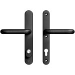 AXA | Veiligheidsbeslag Oval Plus | Smal kruk U | PC92 | Anti-kerntrek | Zwart