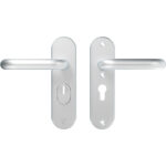 AXA | Veiligheidsbeslag Oval Plus | Kort kruk U | PC55 | SKG3 | Anti-kerntrek | Aluminium naturel