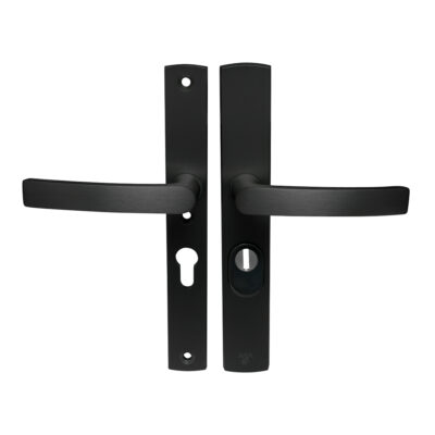 AXA | Veiligheidsbeslag Curve Plus | Smal kruk Blok | PC55 | Anti-kerntrek | Zwart