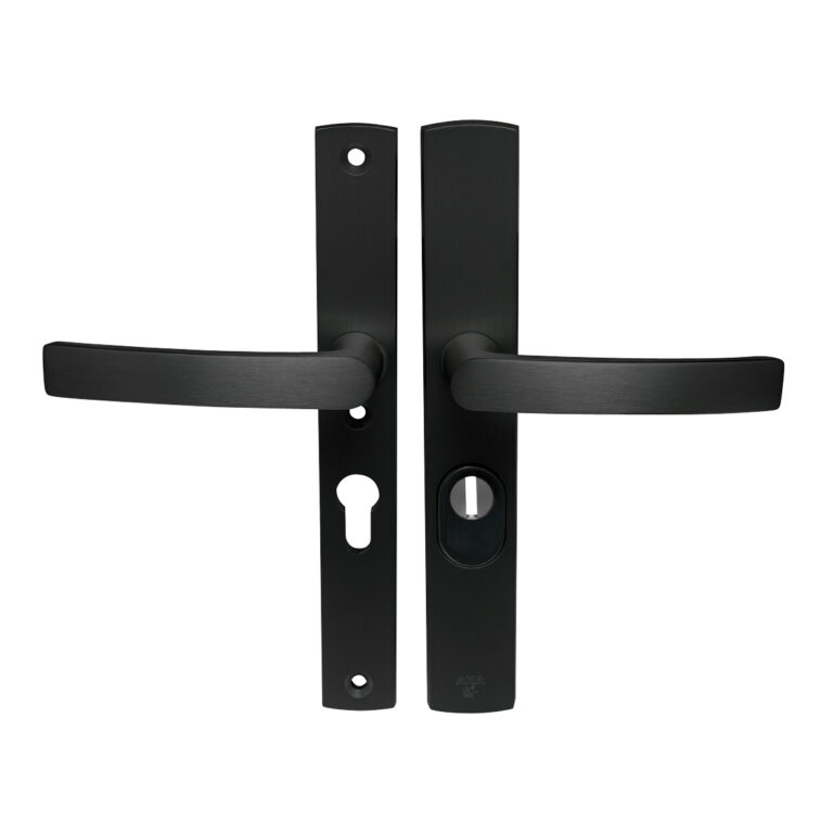 AXA | Veiligheidsbeslag Curve Plus | Smal kruk Blok | PC55 | Anti-kerntrek | Zwart